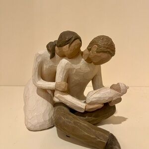 Willow Tree Demdaco “New Life” Family Sculpture - Brown and Cream BOXED